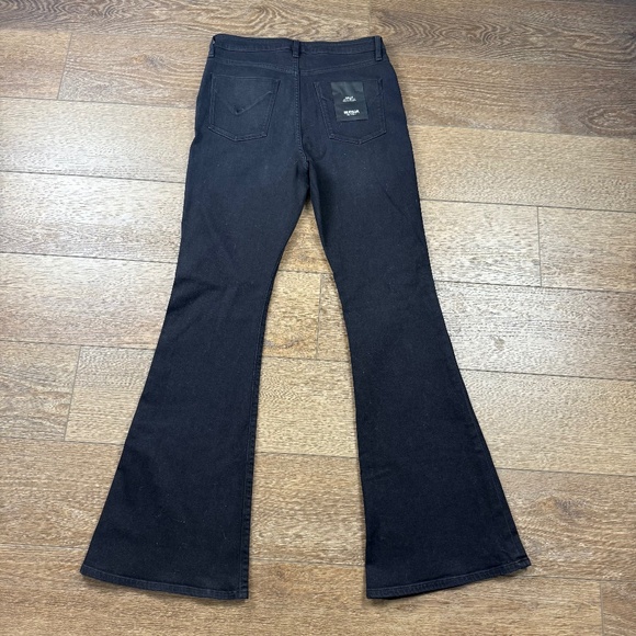 Hudson Holly High-Rise Flare Jeans, Black, Size 30, New with Tags, Italian Denim - Picture 3 of 12